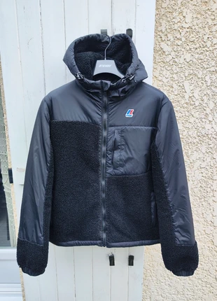 Manteau polaire moumoute K-way le vrai neige orsetto noir taille L mixte, marke: K-Way, zustand: Sehr gut, größe: L, 129,00 €, 136,15 € inklusive Vinted-Käuferschutz