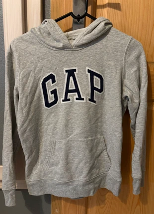 Sweat à capuche GAP gris & bleu – intérieur doux ultra confort, brand: GAP, condition: Very good, size: XXS / 32 / 4, €10.00, €11.20 includes Buyer Protection