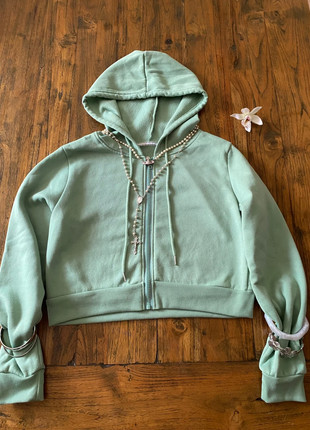 crop hoodie y2k , felpa, marque: Y2K hoodie, état: Neuf sans étiquette, taille: M / 38 / 10, 10,00 €, 11,20 € Protection acheteurs incluse