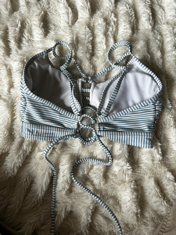 blue and white stripe bikini top 2