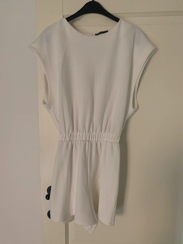 Zara white playsuit dress cheap