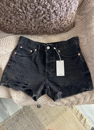 Super Cool Black Denim Shorts, marque: Mango, état: Neuf avec étiquette, taille: M / 38 / 10, 15,00 €, 16,45 € Protection acheteurs incluse