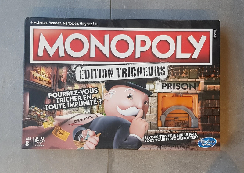 Other Boys Games Monopoly : édition Tricheurs, jeu de plateau pour les  joueurs, à partir de 8 ans