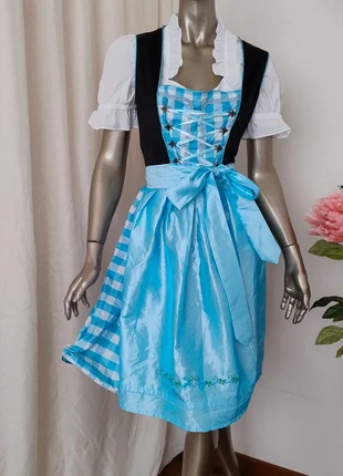 Tracthen, dirndl. Tirol Abito tirolese in grembiule con grembiule, brand: Trachten, condizioni: Ottime, taglia: L / IT 44 / EU 40, €32.00, €34.30 include la Protezione acquisti