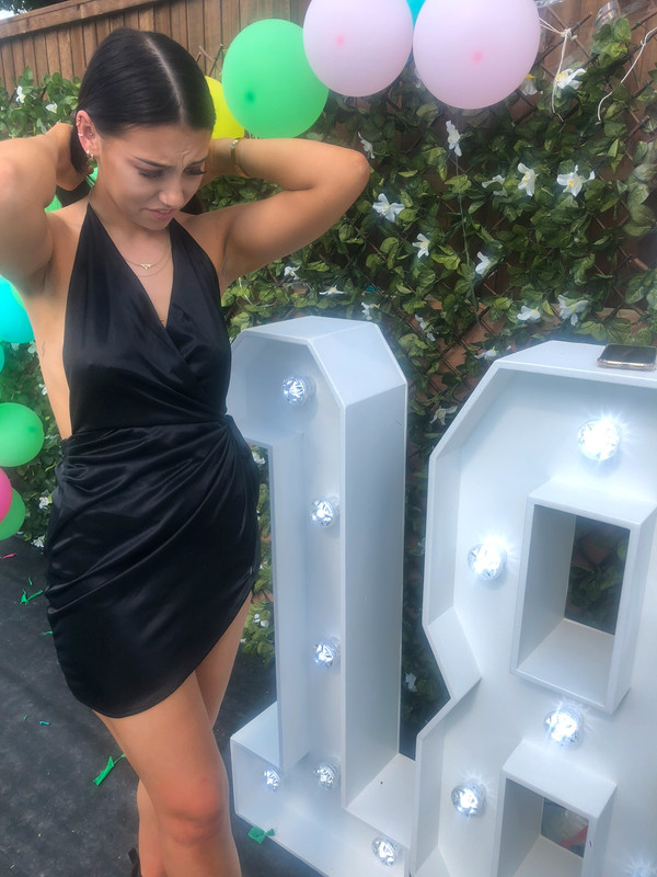 oh polly holy wrap black satin dress Vinted