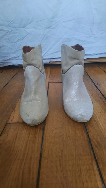 Boots dorées bocage shop