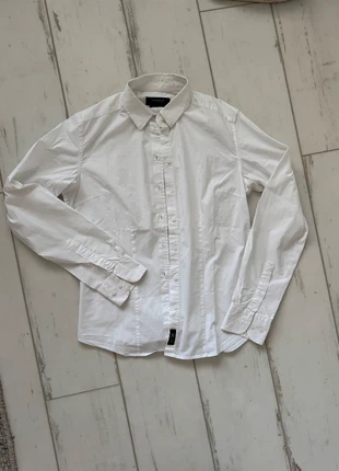 🤍 Stretch cotton spandex Nimbus Brentwood white blouse medium, merk: Nimbus, staat: Heel goed, maat: M / 38 / 10, € 7,50, € 8,58 inclusief Kopersbescherming