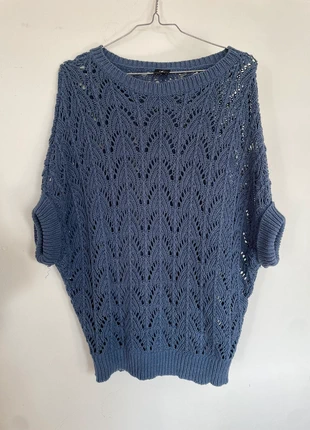 Haut bleu en maille, marke: Tous, zustand: Sehr gut, größe: S / 36 / 8, 6,00 €, 7,00 € inklusive Vinted-Käuferschutz