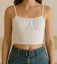 Top blanc court, marque: LOOK, état: Neuf avec étiquette, taille: M / 38 / 10, 14,00 €, 15,40 € Protection acheteurs incluse