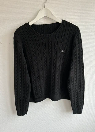 Pull Torsadé Ralph Lauren Noir 📏 XL, merk: Ralph Lauren, staat: Heel goed, maat: XL / 42 / 14, € 39,00, € 41,65 inclusief Kopersbescherming Pro