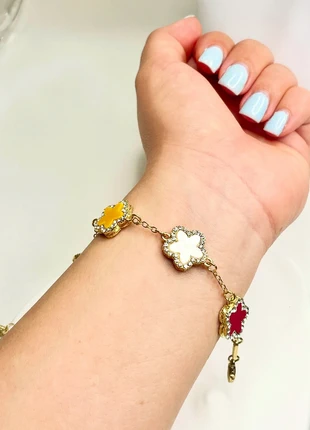 Bracciale quadrifogli colorato, marca: amalfi, estado: Nuevo con etiquetas, 7,00 €, 8,05 € Protección al comprador incluida