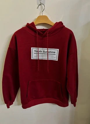 Sweat-shirt à capuche Rouge, zustand: Sehr gut, größe: M / 38 / 10, 9,00 €, 10,15 € inklusive Vinted-Käuferschutz