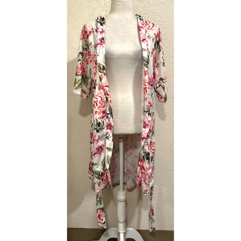 Show Me Your Mumu Floral White/pink House Robe 5