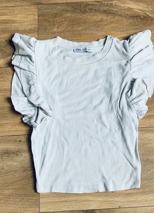 Top à volant - Zara, estado: Muito bom, tamanho: S / 36 / 8, €5.00, €5.95 inclui Proteção do Comprador