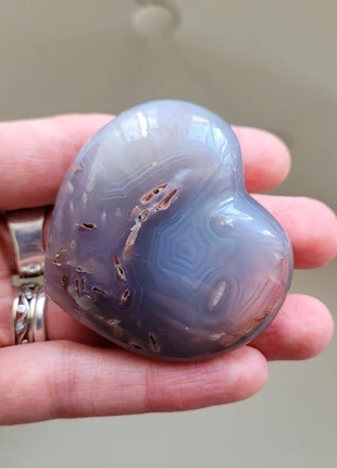 Coeur en agate rubanée, marca: Pierre, estado: Novo sem etiquetas, €12.00, €13.30 inclui Proteção do Comprador