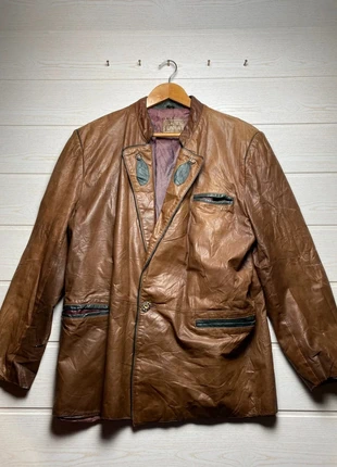 Blouson vintage en cuir véritable – Echetes leder– Années 80, marque: Echt Leder, état: Bon état, taille: L, 18,00 €, 19,60 € Protection acheteurs incluse