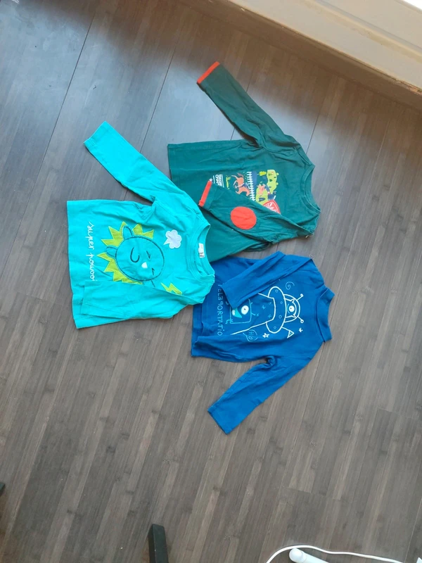 Lot de 3 t-shirts manches longues dpam