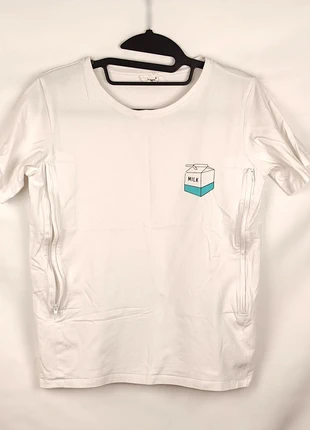 T-shirt allaitement Tajinebanane blanc motif milk - Taille S -Très bon état, marca: TajineBanane, estado: Muito bom, tamanho: S / 36 / 8, €30.00, €32.20 inclui Proteção do Comprador