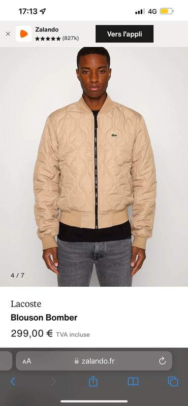 Bomber lacoste homme hot sale