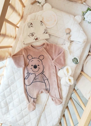 Ensemble 4 pièces mixte naissance Winnie l'ourson et Kiabi, brand: Disney, condition: Very good, size: Up to 1 month / 50 cm, €29.90, €32.10 includes Buyer Protection Pro