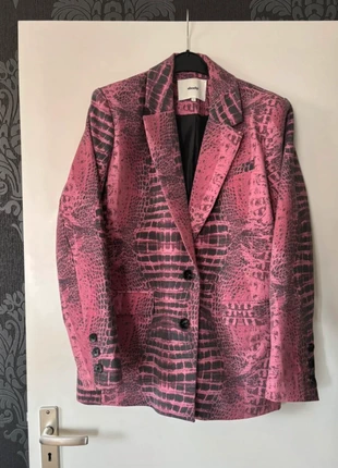 Oversized blazer krokodillenprint | Shoeby, merk: Shoeby, staat: Heel goed, maat: L / 40 / 12, € 20,00, € 21,70 inclusief Kopersbescherming