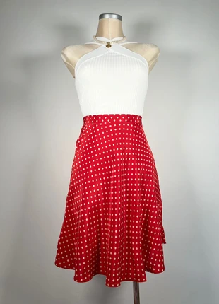 🌹Rare jupe rouge satinée à pois blancs Christian Aujard Paris 🌹, marca: christian aujard paris, estado: Muito bom, tamanho: XS / 34 / 6, €35.00, €37.45 inclui Proteção do Comprador Pro