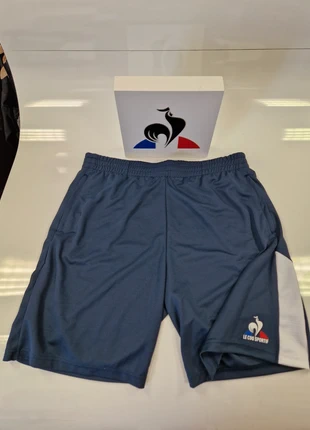 Short bleu/blanc Le Coq Sportif, marca: Le Coq Sportif, estado: Novo com etiquetas, tamanho: L, €25.00, €26.95 inclui Proteção do Comprador Pro