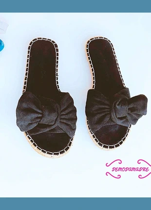 🔥 Sandalias bajas ante ● lazo negro ● T 37 🔥, marca: Jessy, estado: Muy bueno, tamaño: 37, 8,00 €, 9,10 € Protección al comprador incluida