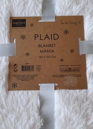 Plaid morbidoso, marca: The Home Deco Factory, estado: Novo com etiquetas, €30.00, €32.20 inclui Proteção do Comprador