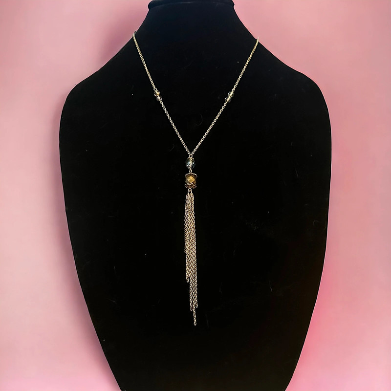 Rachel Zoe chain tassel necklace 1