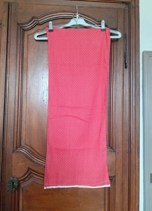 Belle écharpe enfant étamine de coton rouge à pois, condition: Good, €2.00, €2.80 includes Buyer Protection