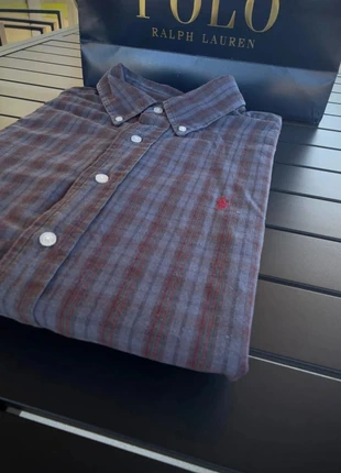 Chemise manche longue à carreaux Classic fit Ralph Lauren bleu/violet taille L, brand: Ralph Lauren, condition: Good, size: L, €15.99, €17.49 includes Buyer Protection Pro