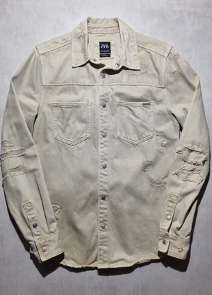 Veste jean Zara / Beige / Homme / Taille S, marque: Zara, état: Très bon état, taille: S, 10,00 €, 11,20 € Protection acheteurs incluse