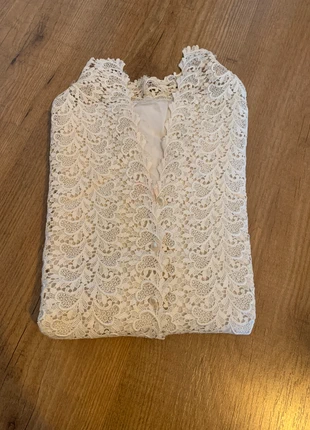Unique crochet silk blouse original vintage from the 1950s , merk: Vintage, staat: Heel goed, maat: M / 38 / 10, € 150,00, € 158,20 inclusief Kopersbescherming