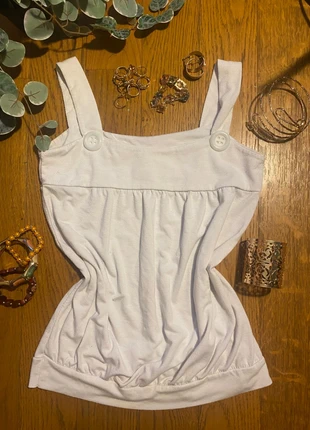 Débardeur blanc vintage, brand: Top Vintage, condition: Very good, size: S / 36 / 8, €6.00, €7.00 includes Buyer Protection