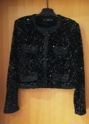 Chaqueta lentejuelas Veste sequins, marca: Mango, estado: Nuevo sin etiquetas, tamaño: XS / 34 / 6, 49,00 €, 52,15 € Protección al comprador incluida