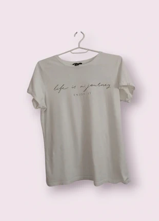 Maglietta bianca aderente elasticizzata | Minimal, basic, super comfy, marca: New Yorker, estado: Bom, tamanho: S / 36 / 8, €1.50, €2.28 inclui Proteção do Comprador