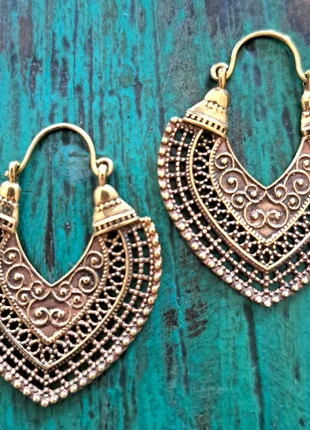 Boucles d'oreilles artisanales en laiton doré, marque: boucleslaiton, état: Très bon état, 15,00 €, 16,45 € Protection acheteurs (Pro) incluse