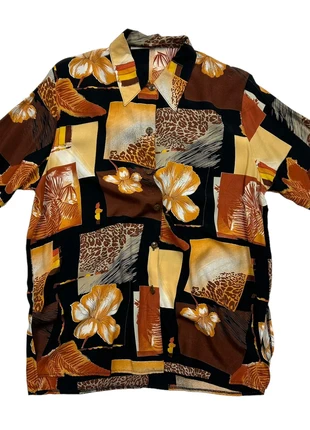 Print Button Hawaiian Flower Shirt -- Ultra Lightweight Fresh Fabric, marque: Vintage, état: Très bon état, taille: M, 12,00 €, 13,30 € Protection acheteurs incluse