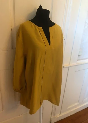 Blouse jaune d'or, marque: C&A, état: Très bon état, taille: 4XL / 48 / 20, 6,00 €, 7,00 € Protection acheteurs incluse