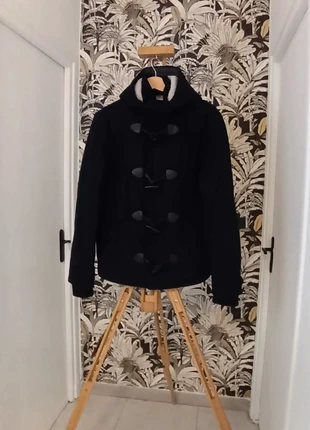 Duffle-Coat avec capuche Homme Celio T. S – Gris Foncé, brand: Celio, condition: Good, size: S, €7.00, €8.05 includes Buyer Protection