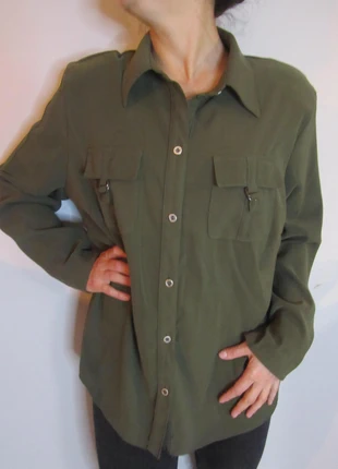 Chemise épaisse type saharienne kaki. Afibel. Taille 50 pas 52., marke: Afibel, zustand: Sehr gut, größe: 5XL / 50 / 22, 14,00 €, 15,40 € beinhaltet Vinted-Käuferschutz Pro