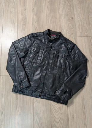 Veste manteau Harrington imitation cuir motard noir Tommy Hilfiger - L, marke: Tommy Hilfiger, zustand: Gut, größe: L, 20,00 €, 21,70 € inklusive Vinted-Käuferschutz