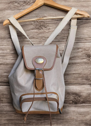 Sac à dos Mac Douglas toile et cuir – Style vintage – Bon état, marque: Mac Douglas, état: Très bon état, 32,00 €, 34,30 € Protection acheteurs incluse