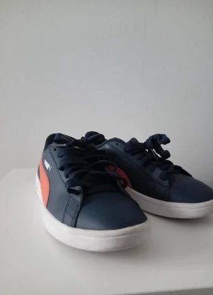 basket puma bleu,orange 38, merk: Puma, staat: Goed, maat: 38, € 8,00, € 9,10 inclusief Kopersbescherming