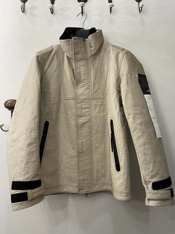 Stone island ice jacket in dyneema bonded leather sales