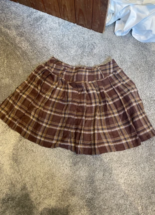 Brown pleated skirt, brand: Shein, condition: Very good, size: S / UK 8-10, £2.00, £2.80 includes Buyer Protection