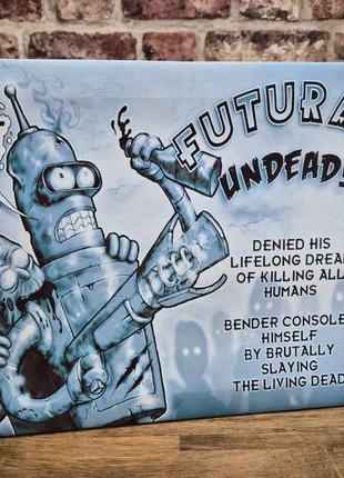 Futurama Undead!! Bender Canvas Art Picture (Unofficial) (12" x 9"), brand: NO LABEL, condition: Very good, £9.00, £10.15 includes Buyer Protection