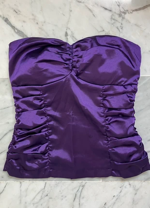 Vintage silk purple tube top, marque: Vintage Dressing, état: Neuf sans étiquette, taille: S / 36 / 8, 15,00 €, 16,45 € Protection acheteurs incluse