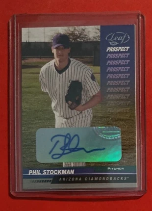 2005 Leaf Prospect Autographe - Phil Stockman - Arizona Diamondbacks - Baseball MLB, marque: Leaf, état: Très bon état, 4,50 €, 5,43 € Protection acheteurs incluse